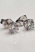Sparkling 2.04 Ct VVs1 F-G Lab Simulated Diamond Earrings