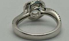 18K White Gold Filigree Diamond Ring