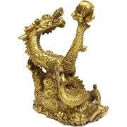 Golden Brass Dragon Wealth Magnet