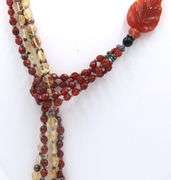 Black Onyx and Coral Necklace