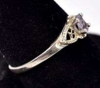 Amethyst Gemstone Ring in Sterling Silver