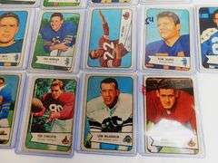 Lot of 16 Bowman Gum 1954 Football Cards