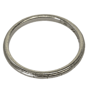 Platinum (950) - Old - Vintage - Engraved Ring Band, 2.8 Grams, Size 7