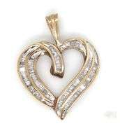 Two Sizes of ellow Gold Diamond Hearts