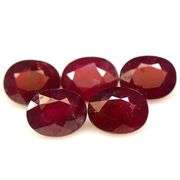 Heavy 14.63ct oval cut Ruby set