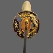 Japanese Sword Samurai Gold Dragon Katana
