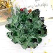 Natural Green Quartz Crystal Cluster