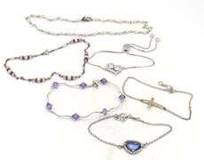 Vintage 925 sterling silver group lot of 6 bracelets