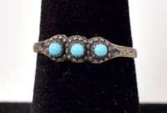 Turquoise Gemstone Ring in Sterling Silver