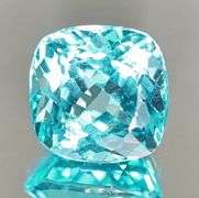 Sparkling 6.33ct cushion cut Swiss blue Topaz