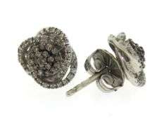 Lot of 2 Cubic Zirconia Sterling Silver Earrings
