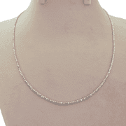 Platinum (850) - Diamond Cut Chain / Necklace - 6.28 Gram