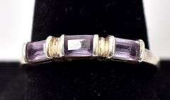 Amethyst Gemstone Ring in Sterling Silver