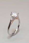 Ladies Sparkling 2 Ct VVs1 White E-F Simulated Lab Diamond Ring