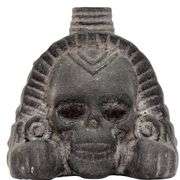 Aztec Death Whistle Authentic Screams Obsidian Black