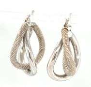 14kt White gold earrings