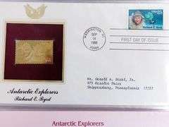 8 - 1st Day Issue Covers & 22KT Gold Foil Stamps