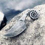 Hardened Hand-Forged Blade Knife with Genuine Leather Case