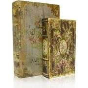Vintage Style Decorative Book Box Set Hidden Storage Boxes
