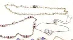 Vintage 925 sterling silver group lot of 6 bracelets