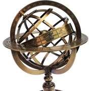 Brass Celestial Sphere with Zodiac Engravings