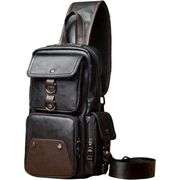 Genuine Leather Sling Bag Crossbody Backpack