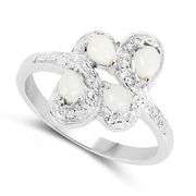 Genuine Opal .925 Sterling Silver Ring