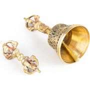Handmade Mini Tibetan Bell Bajra Set