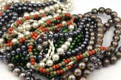 Group lot of Costume pearl necklaces