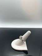 Dazzling 14 K White Gold Plate 3.05 Ct Yellow Fire Moissanite Ring