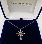 Camrose & Kross J. Kennedy Cross Necklace, MIB