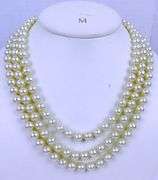 Camrose & Kross Jackie Kennedy Triple Pearl Necklace