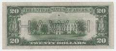 Very select 1934-A Series $20 Hawaii Federal Reserve Note (L)