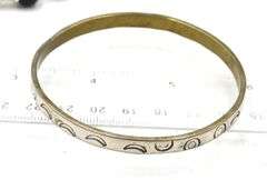 Group lot of Vintage 925 sterling silver signed bangles