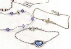 Vintage 925 sterling silver group lot of 6 bracelets