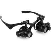 Lighted Head Magnifier Glasses with 8 Interchangeable Lenses