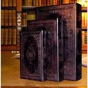 Classic Decorative Book Hidden Storage Box Set of 3