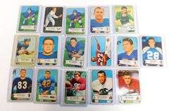Lot of 16 Bowman Gum 1954 Football Cards