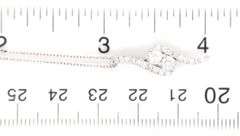 14kt White gold ever us 0.50ctw 2 tone bypass pendant on chain
