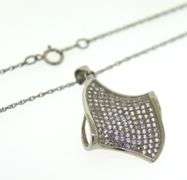 Sterling Silver Cubic Zirconia Necklace