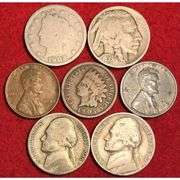 Lot of 7 Rare U.S. Coin Collection 1883-1959