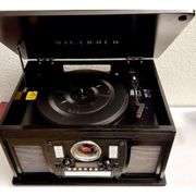 Classic Real Wood Turntable Media Player