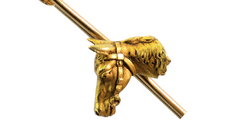 Vintage Horse Pin Brooch - 18K (750) Yellow Gold 7.8 Grams