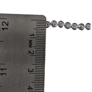 Stunning 14K (585) White Gold- Brilliant Cut VS Natural Diamond: Tennis Bracelet