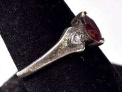 Pink Sapphire Gemstone Ring in Sterling Silver