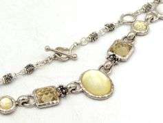 Michael Dawkins 925 sterling silver gemstone necklace