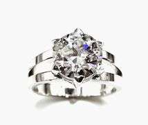 14 Kt White Gold Plate 4.25 Ct VVs1 F-G Fire Moissanite Ring