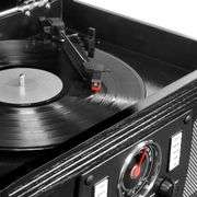 Classic Real Wood Turntable Media Player