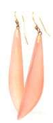Alexis Bittar Lucite peach pink drop earrings