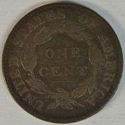 Chestnut-brown scarce 1821 Coronet Large Cent in Fine+